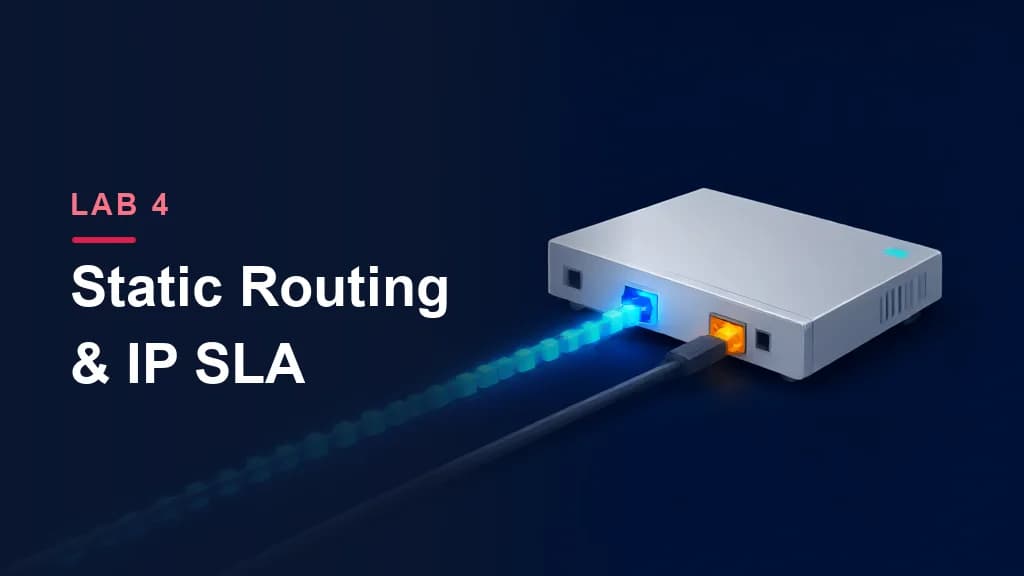 Lab 4: Static Routing & IP SLA