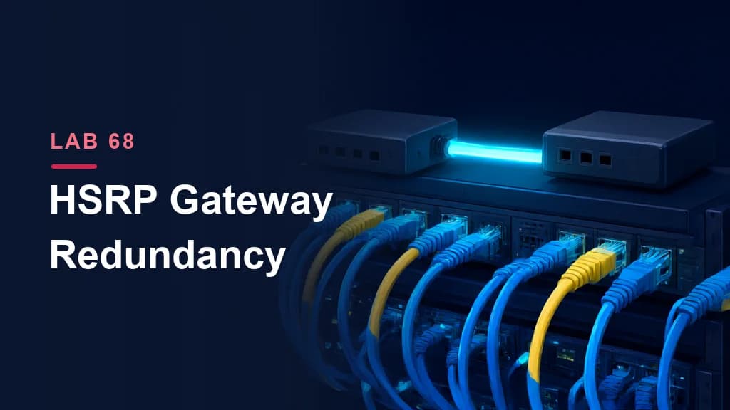 Lab 68: HSRP — Gateway Redundancy